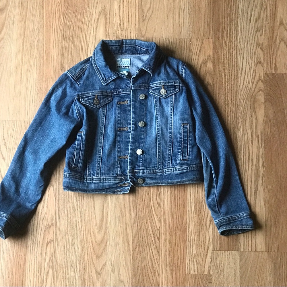Old Navy Girls Blue Jean Jacket Size Small